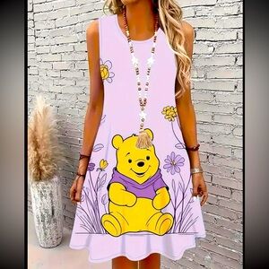 Women’s plea size Disneys Purple Winnie the Pooh Dress NWT